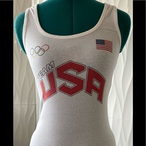 Team USA white workout / tank top